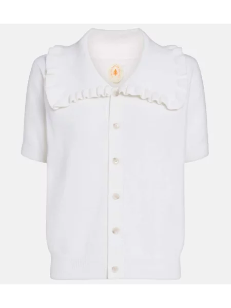 Cardigan Jardin Des Orangers din cașmir alb