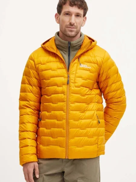 Jack Wolfskin geaca sport din puf Passamani portocaliu
