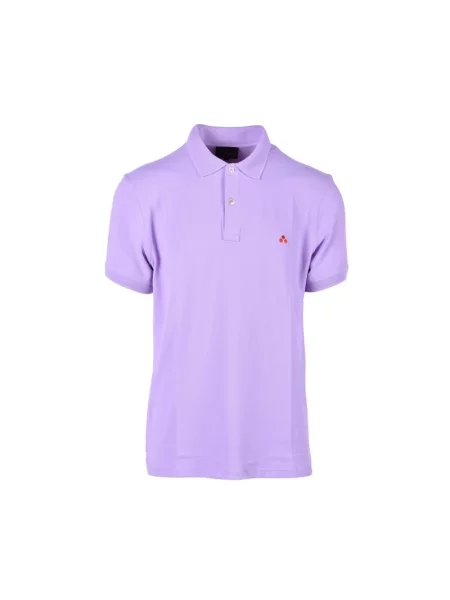 Polo Peuterey z krótkim rękawem fioletowe