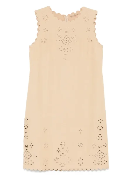 Rochie midi Ermanno Scervino cu broderie până la genunchi de costum