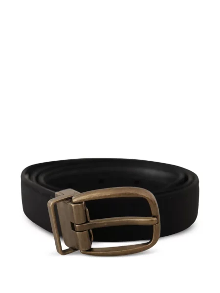 Cu centură curea Dolce & Gabbana din piele cu cataramă negru
