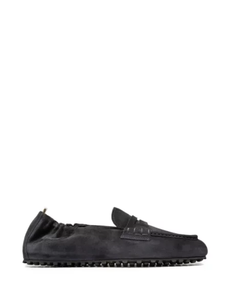 Pantofi loafer Officine Creative din piele de căprioară gri