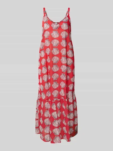 Sukienka midi na cienkich ramiączkach Christian Berg Woman