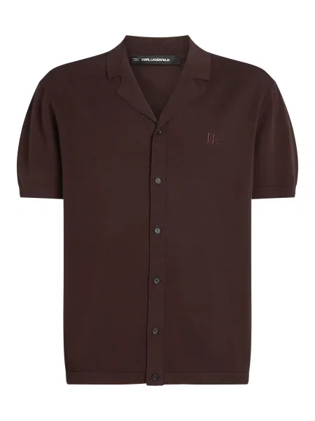 Karl Lagerfeld Geacă tricotată închis maro