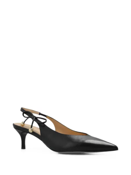 Pantofi cu toc Furla cu funde slingback negru