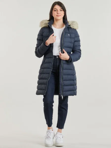 Ruhák Tommy Jeans TJW ESSENTIAL HOODED DOWN COAT