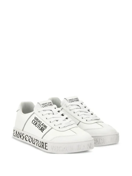 Sneakerși Versace Jeans Couture cu autograf alb