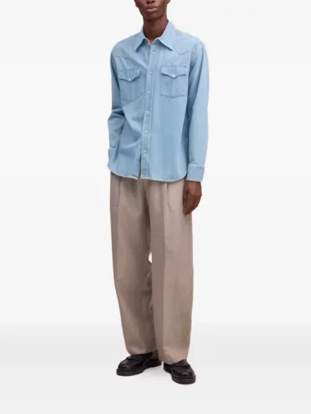 Cămașă din denim Nn07 albastru