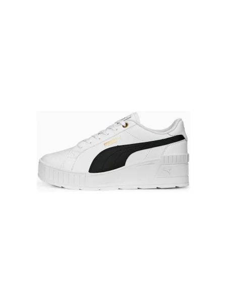 Pantofi Puma cu pană auriu