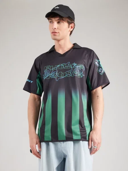 ELEMENT Tricou EAXE azur / verde smarald negru