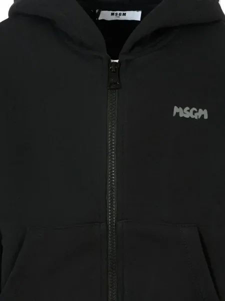 Bluza z kapturem dziecięca Msgm czarna