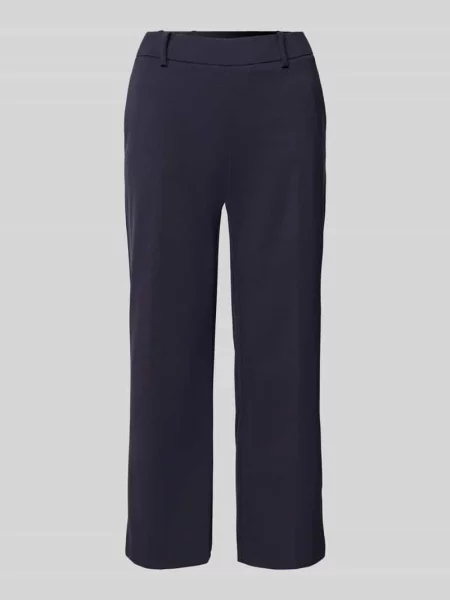 Spodnie capri z lamowanymi model Stehmann granatowe