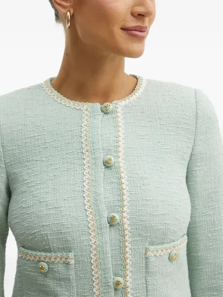 Geacă Luisa Spagnoli din tweed verde