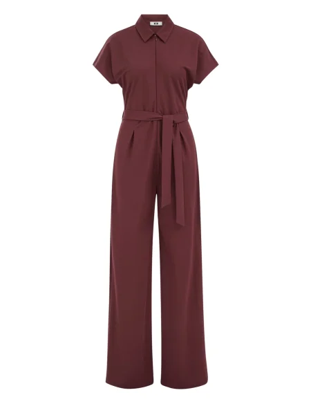 WE Fashion Salopeta roşu închis