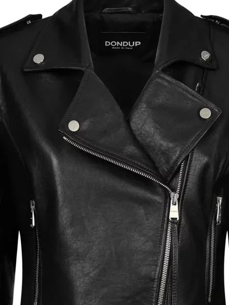 Geanta de piele Dondup negru