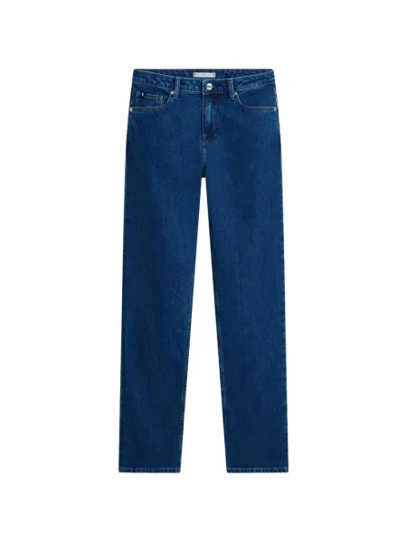 Blugi Tommy Hilfiger cu autograf albastru