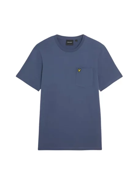 Koszulka Lyle & Scott z logo niebieska