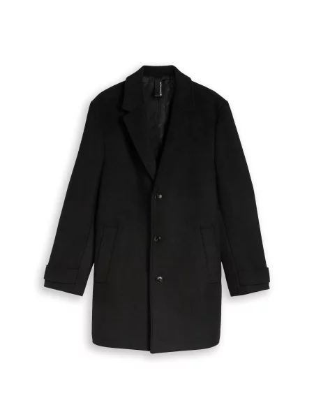 TOM TAILOR Palton de primăvară-toamnă negru
