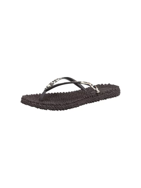 ILSE JACOBSEN Flip-flops negru alb