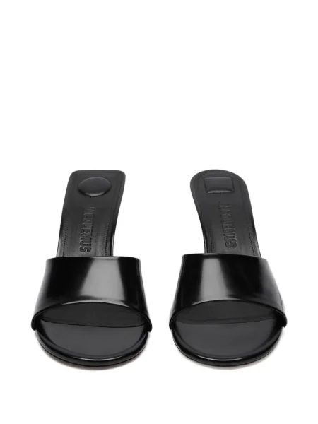 Papuci tip mules Jacquemus din piele negru