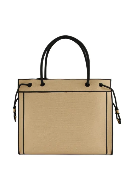 Платно шопинг чанта Fendi бродирана бежово