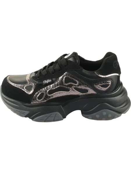 BUFFALO Tenisky Taifun / stříbrná černá