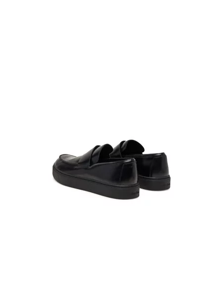 Nizki čevlji Calvin Klein Hybrid Clean Cup Loafer Band Lth črna