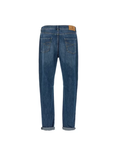 Jeansy Brunello Cucinelli niebieskie