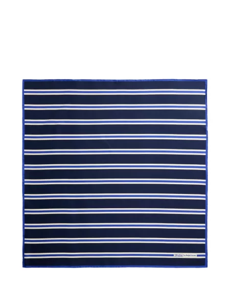 Μεταξωτό καρό polo Polo Ralph Lauren με αυτόγραφο μαύρο