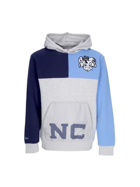 Bluza z kapturem Mitchell & Ness z kapturem polarowa wiązana szara
