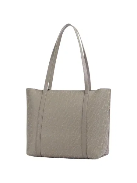 Geantă shopper Armani Exchange gri