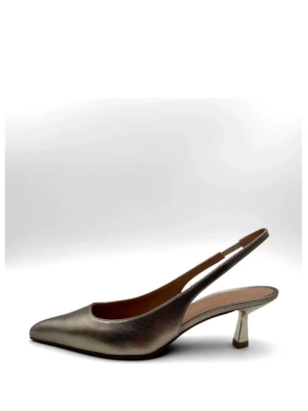 Pantofi cu toc Roberto Festa slingback auriu