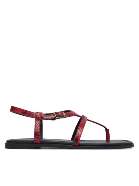 Sandály Tommy Hilfiger Th Buckle červená