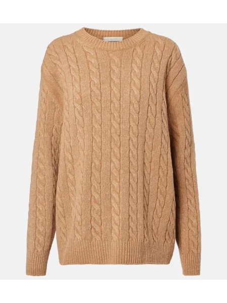 Pulover The Row de lână maro