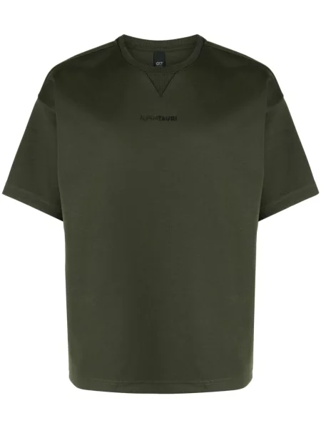 Tricou Alpha Tauri cu imagine scurt verde