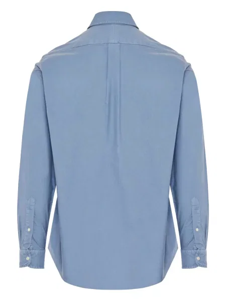 Prugasta dugo košulja Polo Ralph Lauren s okruglim izrezom zelena