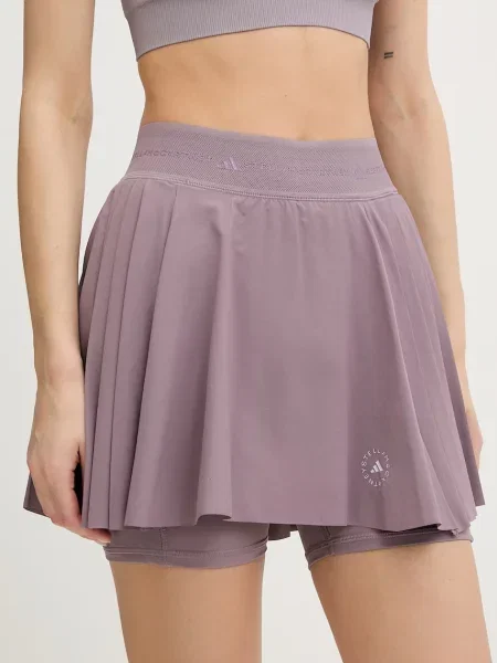 Adidas by Stella McCartney fustă plisată violet