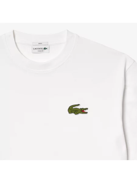 Lacoste T-Shirt O Kroju Oversize biała