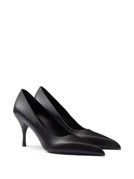 Pantofi cu toc Prada din piele negru