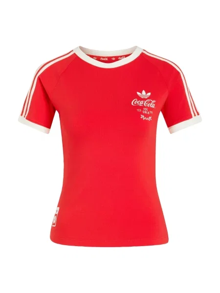 ADIDAS ORIGINALS Tričko jasně / offwhite červená