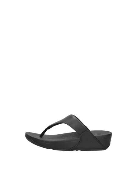 Klapki Fitflop skórzane czarne