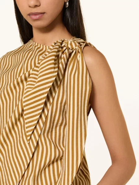 Suncoo Bluzka Listo Z Kopertowym Dekoltem braun