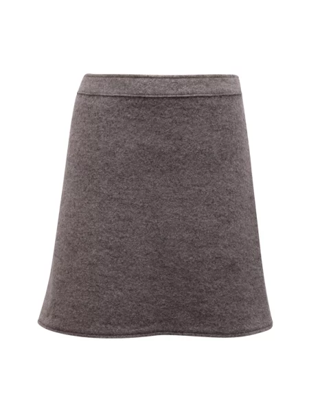 Spódnica mini Max Mara wełniana szara