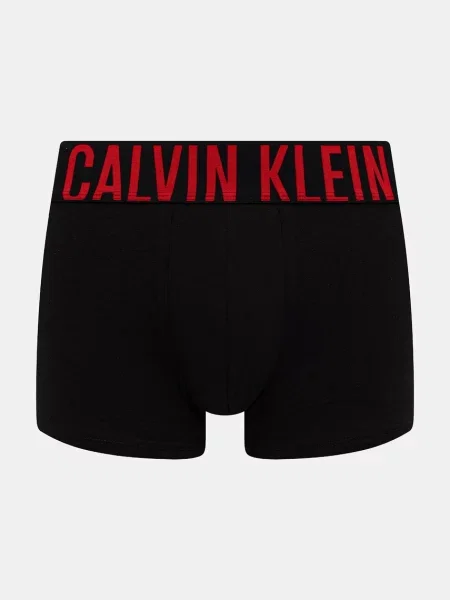 Boxeralsó Calvin Klein Boxer Brief 3 pairs black w/oatmeal logo/black w/age. Méret: S fekete