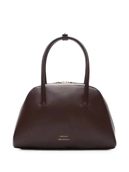 Geantă shopper Loulou De Saison din piele maro