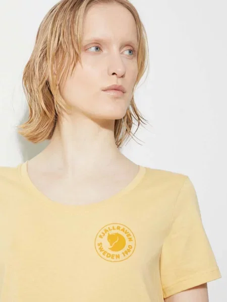 Футболка Fjallraven Logo T-shirt W жовтий