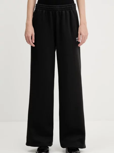 Однотонна широка фліска Adidas Originals чорна