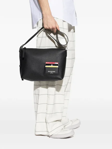 Portofel Balenciaga cu bretele negru