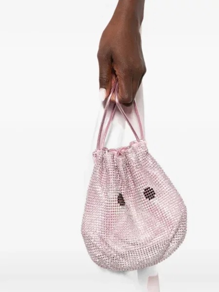 Geantă plic Anya Hindmarch cu cordon roz