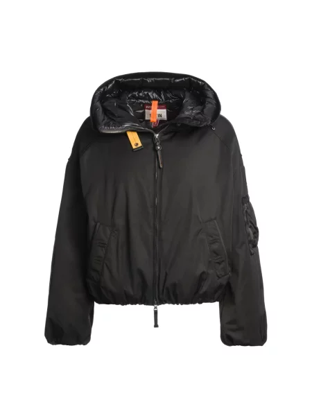 Lniana kurtka puchowa Parajumpers czarna